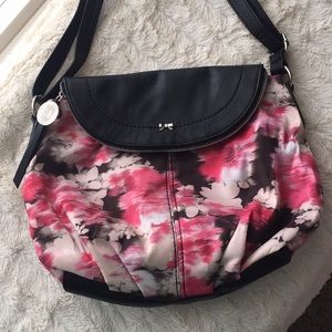Elle Pink Floral Shoulder Purse